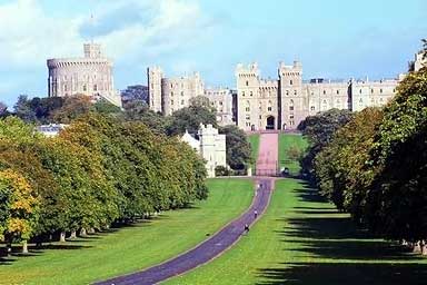 Long Walk entrance to Windsor Castle